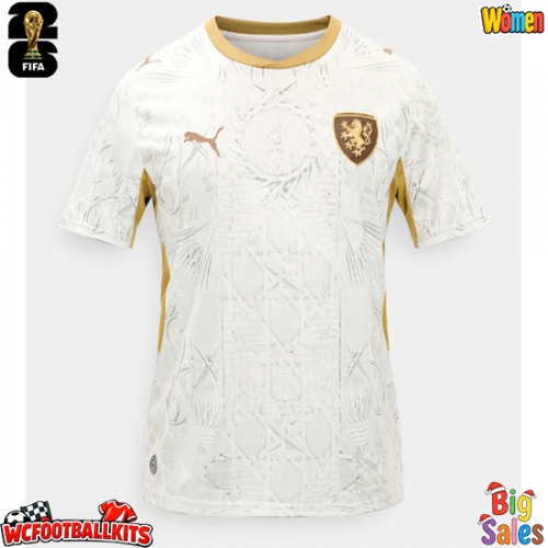 Czech Republic Replica Away Stadium Shirt for Women World Cup 2026 Short Sleeve